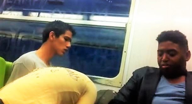 sexo en el metro