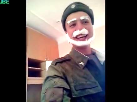 Twink soldier's steamy shower exposed