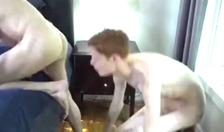 Skinny Twink barebacks Daddy