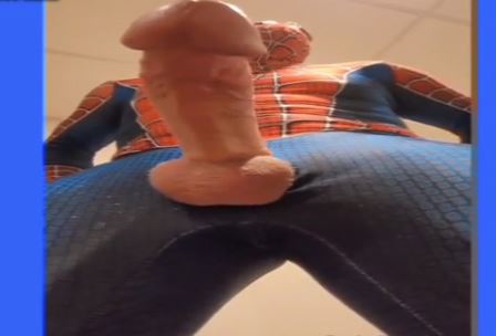 Spiderman has a Big Cock and Big Cumshots