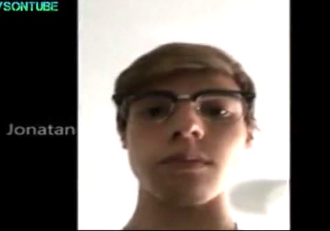 Twink's glasses pop off during huge handjob