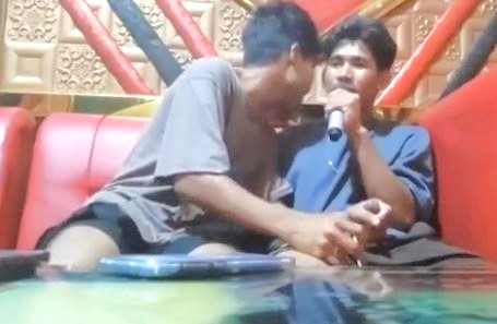 Karaoke with teen