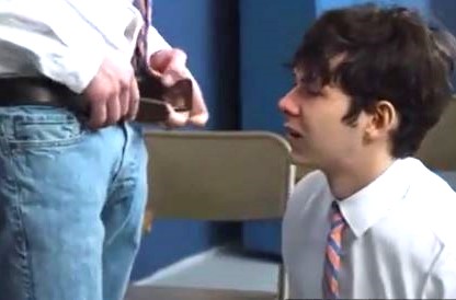 Bully Dominates the Class Nerd 