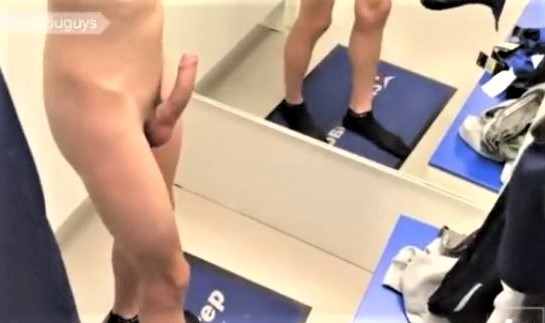 In changing room
