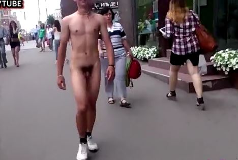 Nude walk in public