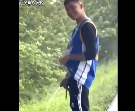 Boy filmed by his girlfriend